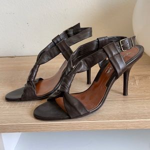 Via spiga brown leather sandal